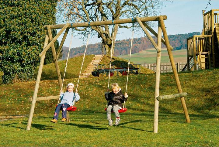 Produktbild Colibri Rundholzkinderschaukel mit 2 Schaukelbrettern