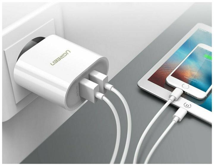Actual product image Ugreen USB-A charger 2 port (17 W)