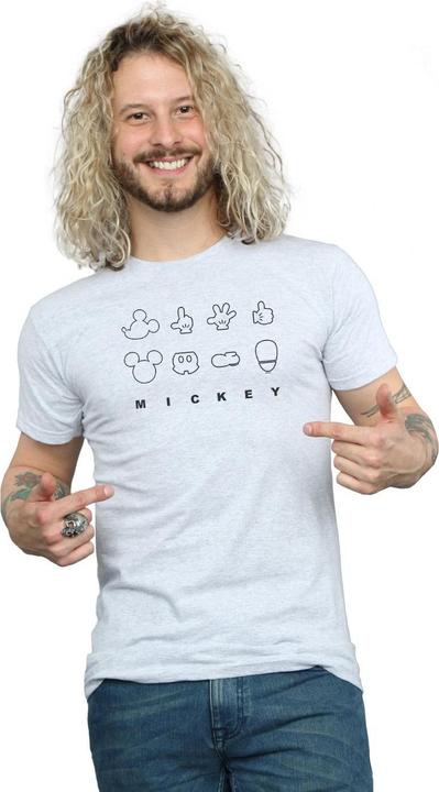 Immagine prodotto Disney Mickey Mouse Deconstructed Maglietta Uomo (4XL)