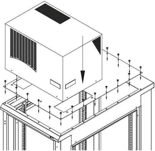 Triton RAB-RV-X61-Y6 - Additional cover for mounting the air conditioning unit type Y1, Y2, lengthwise on