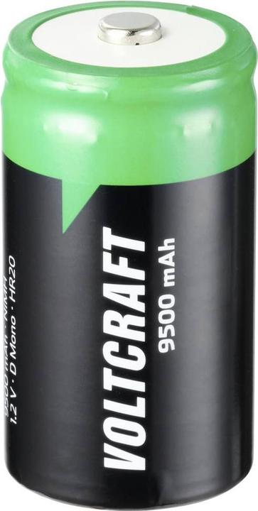 Immagine prodotto Voltcraft Endurance mono (D) ricaricabile NiMH 9500 mAh 1,2 V 2 pz. (2 pz., D, 9500 mAh)