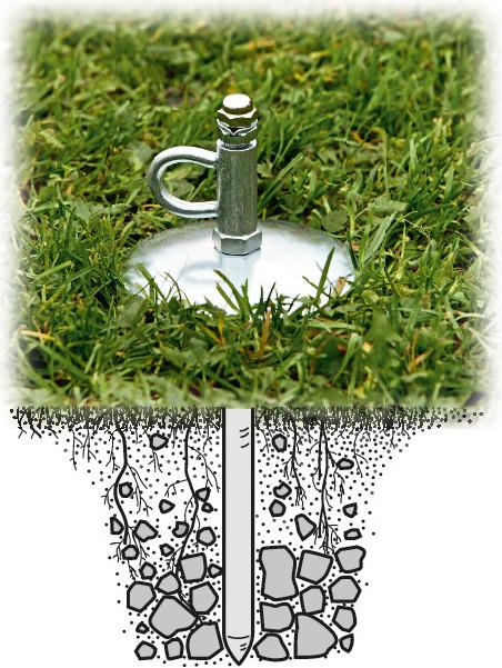Actual product image Karlie Docking peg, galvanized (38, Dog, Walks)