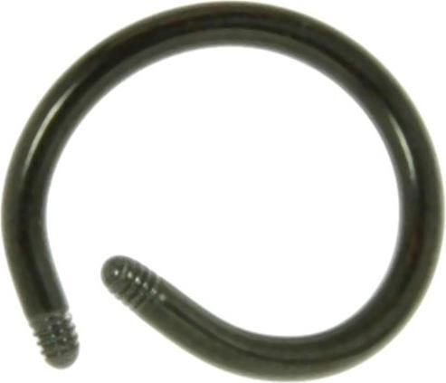 Bijouteria 1.2mm Titan Piercingteil (PVD Beschichtung (schwarz), Titan)