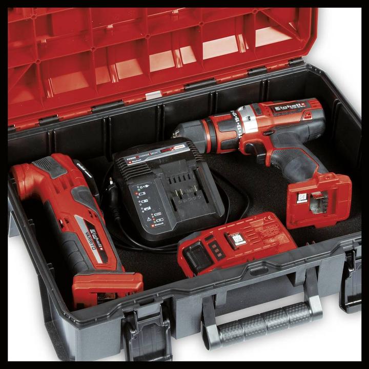 Produktbild Einhell Set bestehend aus Akku-Stichsäge TP-JS 18/135 Li BL - Solo und Systemkoffer E-Case S-F