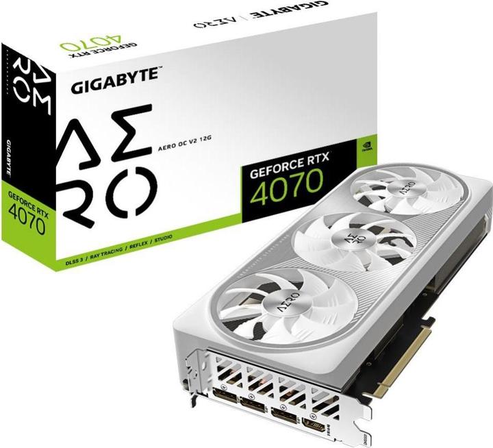 Actual product image Gigabyte VGA GBT RTX4070 12GB Aero OC V2 (12 GB)
