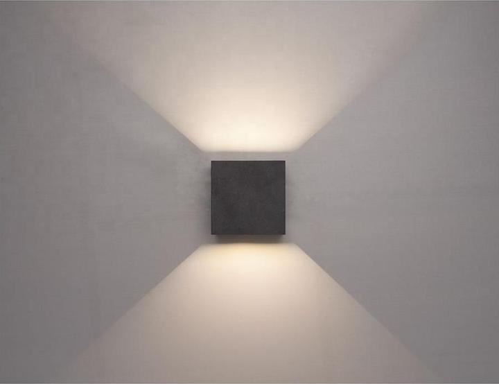 Produktbild Z-Licht Wandleuchte Würfel LED 10W anthrazit IP65 (1000 lm)