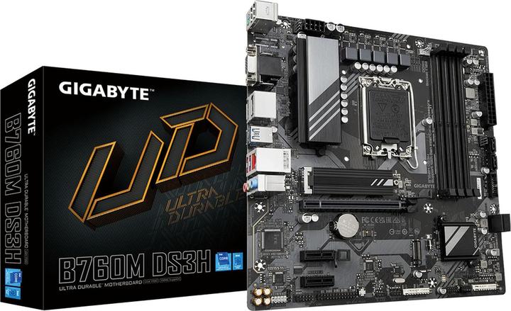 Actual product image Gigabyte B760M DS3H (LGA 1700, Intel B760 Express, mATX)