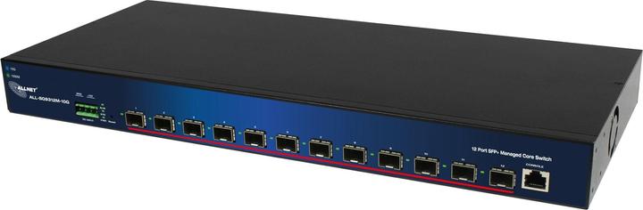 Actual product image Allnet Switch smart managed Layer2 12 port o 12x 12 SFP+ 10GbE o 19" o ALL-SG9312M-10G o Core switch (12 Ports)