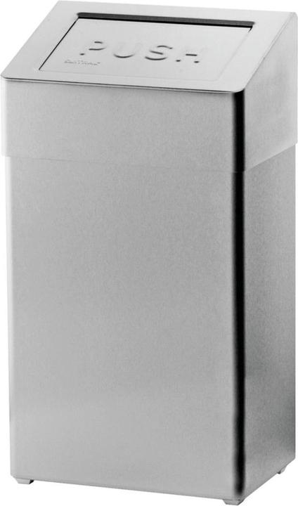 Ophardt Poubelle en inox avec clapet d'insertion (18 l)