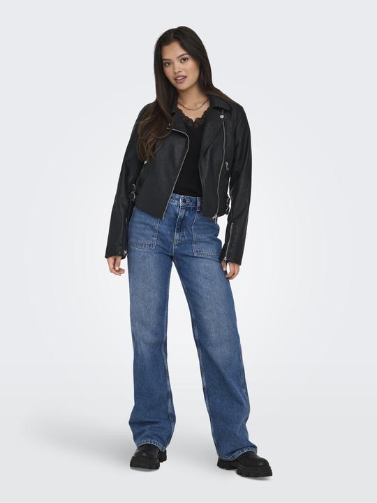 Produktbild Only Bandkragen Ärmelbündchen mit Reissverschluss Bikerjacke Bikerjacke (S)