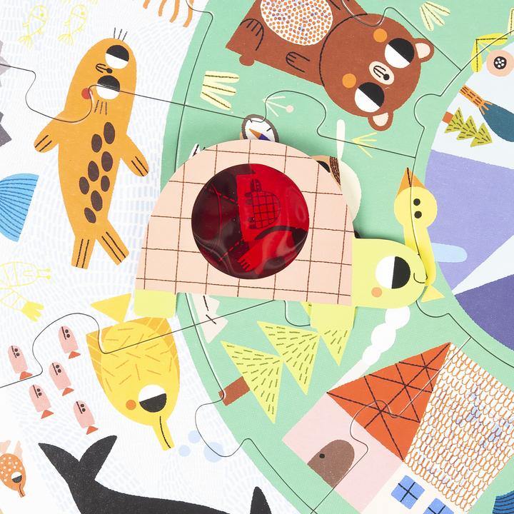 Image du produit Jumbo Puzzle Goula XXL Découvrir les animaux (25 pièces)