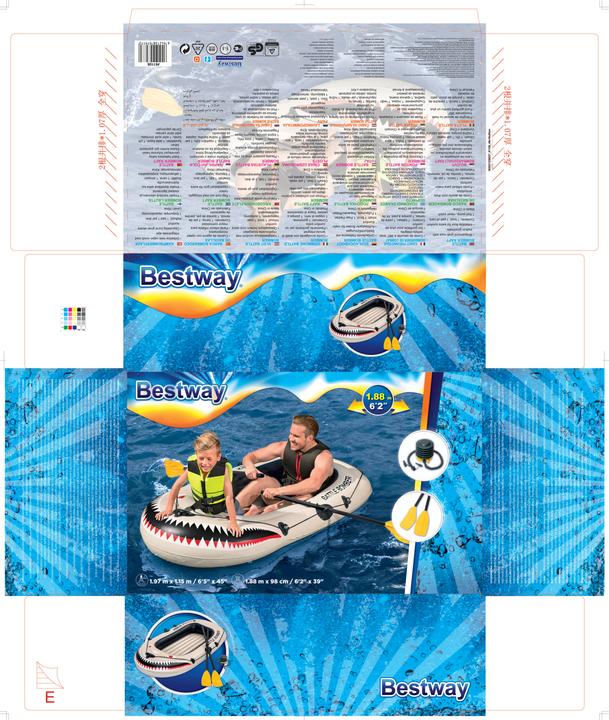 Actual product image Bestway Battle Bomber Raft Boat (188 cm, 2 pers.)