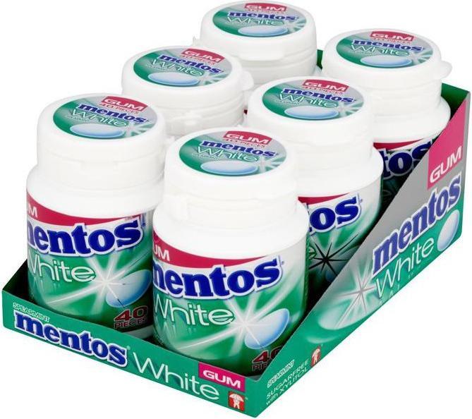 Image du produit mentos Blanc - Gomme à la menthe verte (6x75g) (1 pcs, 450 g)