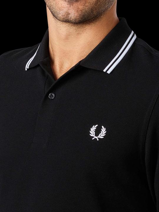 Immagine prodotto Fred Perry Polo Twin Tipped a manica lunga nera (S)
