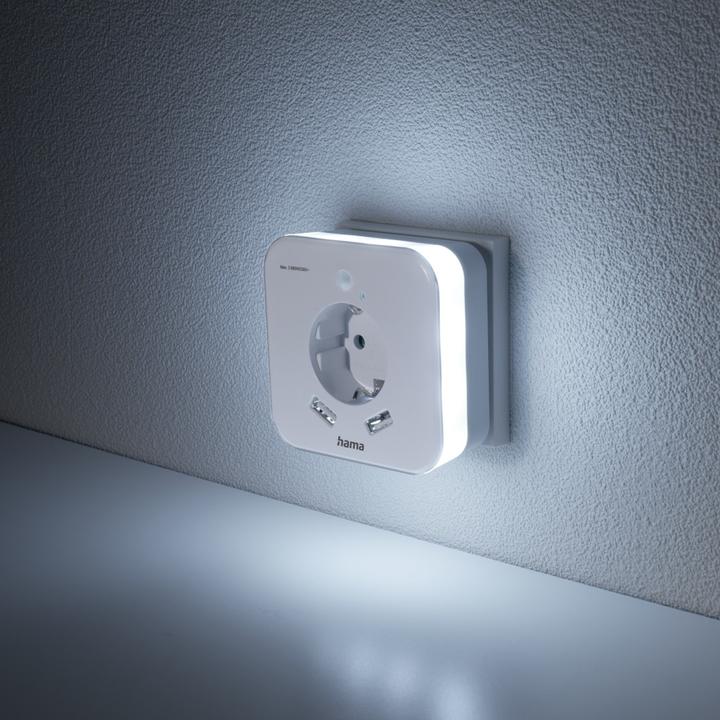 Produktbild Hama 00223498 LED-Nachtlicht mit Bewegungsmelder LED Tageslichtweiss Weiss