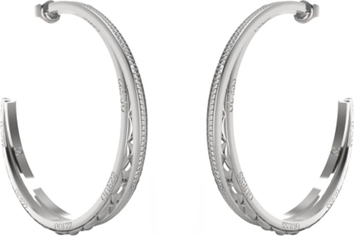 Produktbild Guess 52MM MATELASSE & PAVE HOOPS Ohrringe (Edelstahl)