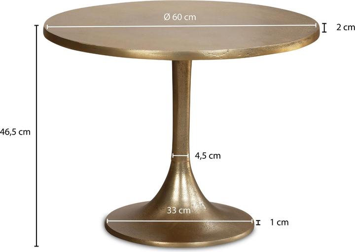 Actual product image Wohnling Metall (60 x 60 x 47 cm)