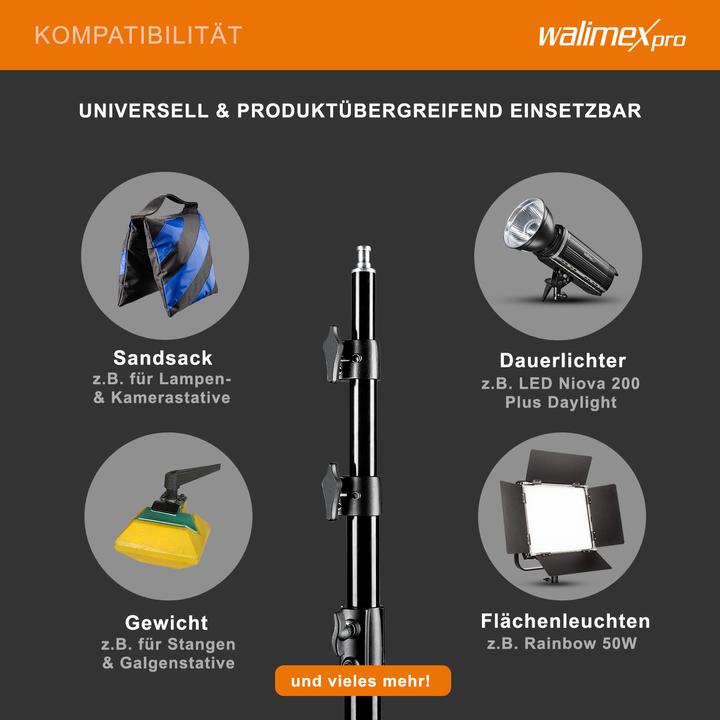 Produktbild Walimex WT-420 Lampenstativ, 420cm (420 cm, 7.50 kg)