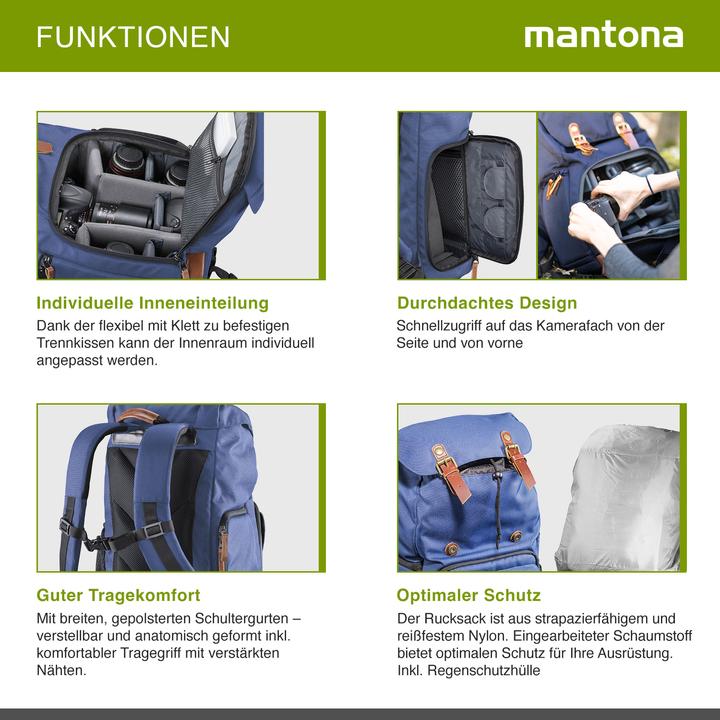 Produktbild mantona Luis (Fotorucksack, 19 l)