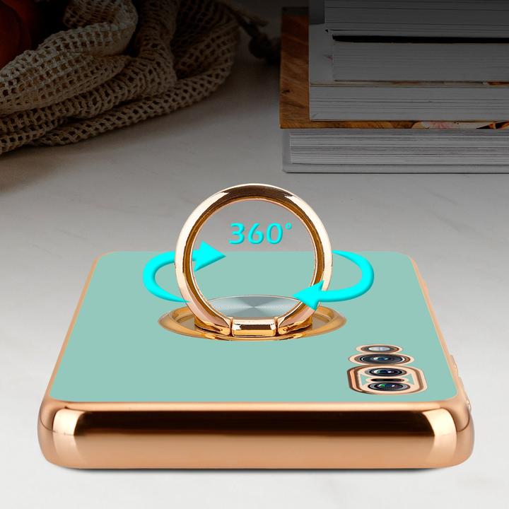 Immagine prodotto Cadorabo Custodia per Huawei P20 PRO / P20 PLUS in TPU con protezione della fotocamera e anello stile LM089 (Huawei P20 Plus, Huawei P20 Pro)