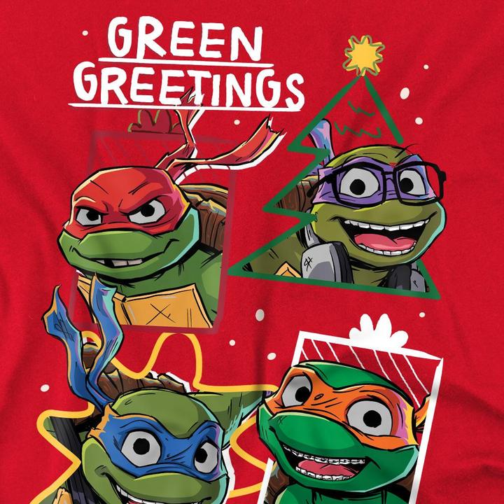 Produktbild Teenage Mutant NT Green Greetings TShirt weihnachtliches Design (3XL)