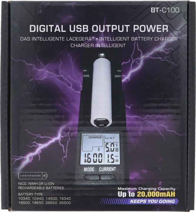 Image du produit Opus Chargeur rapide pour batteries IFR 3,2V et 3,6-3,7V avec fonction de décharge (Chargeurs sans batterie)