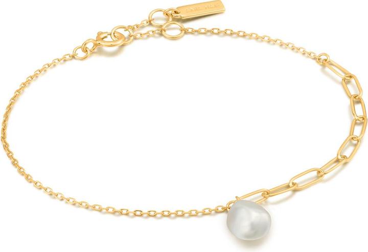 Ania Haie Armband Pearl of Wisdom B019-02G Damen (16.50 cm, Plata Esterlina 925)