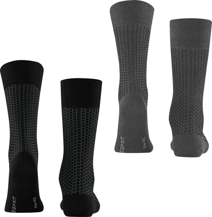 Actual product image Esprit Illusional Grid 2-Pack Herren (pack of 2, 43 - 46)