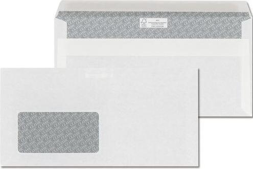 Produktbild ÖKI Briefumschläge DIN lang mit Fenster weiss selbstklebend 1.000 St. (220 x 110 mm, 1000 x)