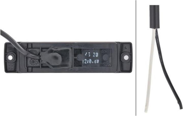 Actual product image Hella Side marker light LED 2-pole with cable for DAF
