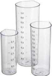 Produktbild Plast team Messbecher, 3er Set, transparent