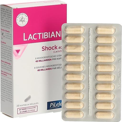 Actual product image Lactibiane Shock 40M (20 Piece, Capsules, 9 g)