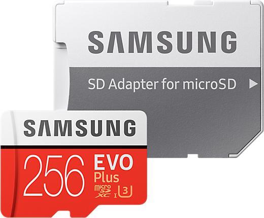 Produktbild Samsung Evo+ microSD UHS-I (256 GB, microSDXC, U3, UHS-I)