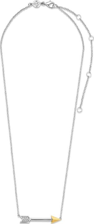 Immagine prodotto Ti Sento Milano Collana con freccia con zirconi bicolore placcata oro 3951ZY/42 (Argento 925, 48 cm)