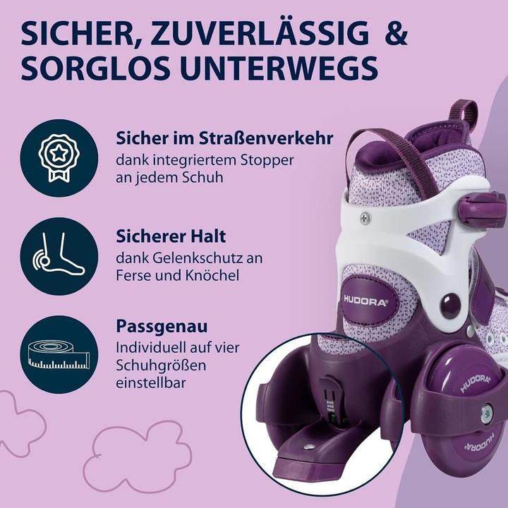 Actual product image Hudora HDO Roller Skates My First Quad 26-29 vt 22061 (28)