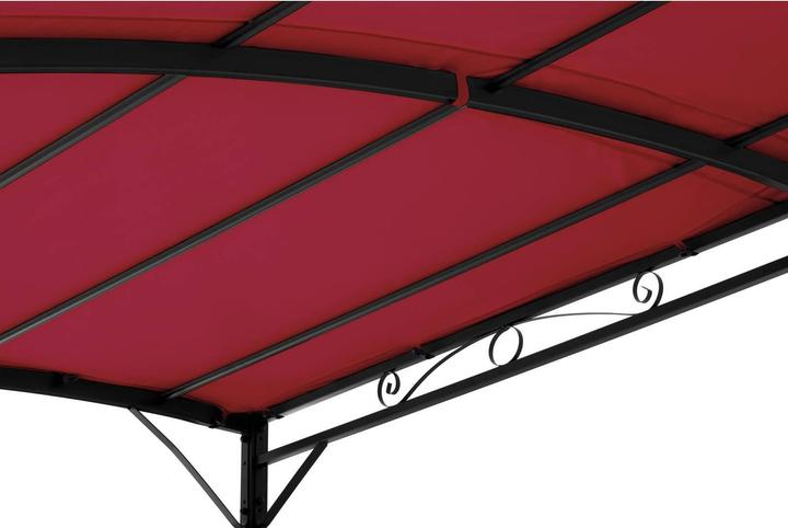 Actual product image Uniprodo Gazebo Sun Shade - 2.6 x 3 m - wine red (260 cm, 300 cm)