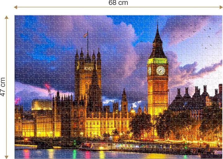 Produktbild D-Toys Puzzle 1000 pieces - Big Ben, London, UK (1000 Teile)