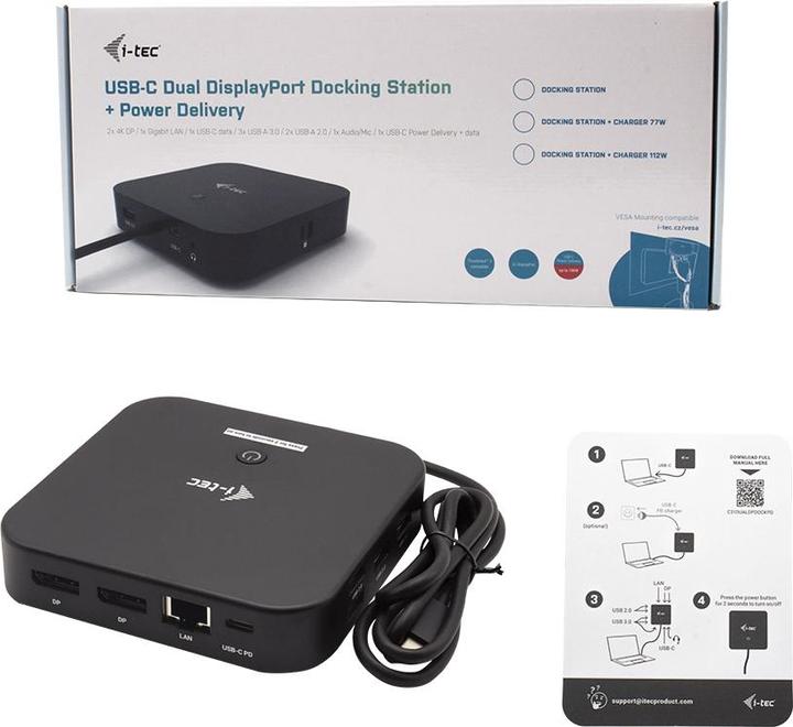 Produktbild i-tec Dual Display - Ohne Netzteil (USB-C, 4 Ports)