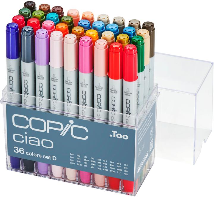 Copic Marker Ciao 22075364 36er Set D (Mehrfarbig, 36 x)