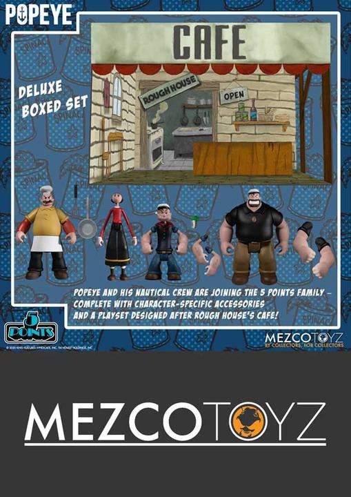 Produktbild Mezco Toys Popeye - 5 Points: Box Set - Deluxe