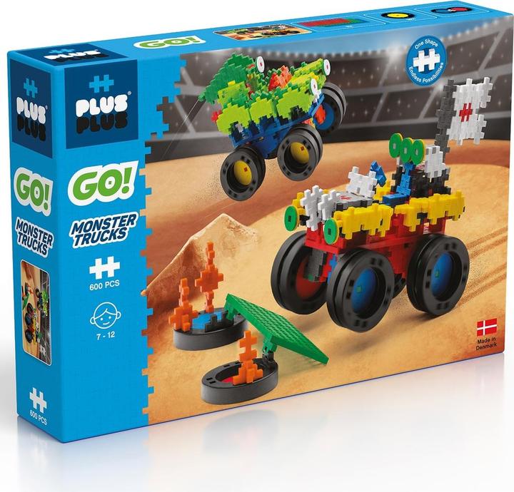 Actual product image Plus-Plus Creative Building Blocks Monster Trucks