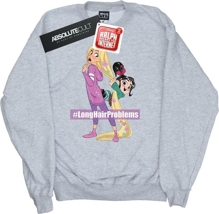 Disney Wreck It Ralph Rapunzel And Vanellope Sweatshirt (L)
