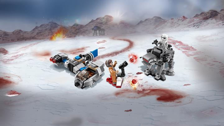 Actual product image LEGO Ski Speeder vs. First Order Walker Microfighters (75195, LEGO Star Wars)