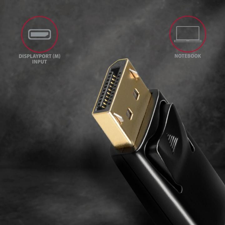 Actual product image Axagon RVD-HI14N DisplayPort > HDMI 1.4 adapter 4K/30Hz (HDMI, 15 cm)