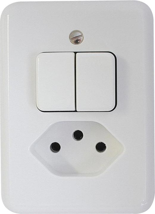 Immagine prodotto Mica Combi 1xT13-S1, a montaggio superficiale, bianco
