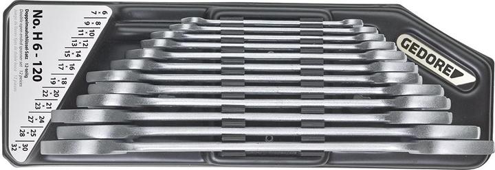Productafbeelding Gedore 6120 dubbele steeksleutelset in houder 632 (6 mm, 17 mm, 15 mm, 10 mm, 9 mm, 21 mm, 12 mm, 11 mm, 32 mm, 22 mm, 8 mm, 24 mm, 25 mm, 30 mm, 16 mm, 19 mm, 27 mm, 7 mm, 31 mm, 20 mm, 26 mm, 29 mm, 18 mm, 13 mm, 23 mm, 28 mm, 14 mm)