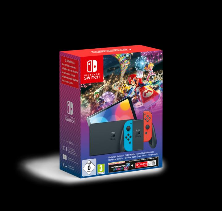 Immagine prodotto Nintendo Switch modello OLED - Set Mario Kart 8 Deluxe