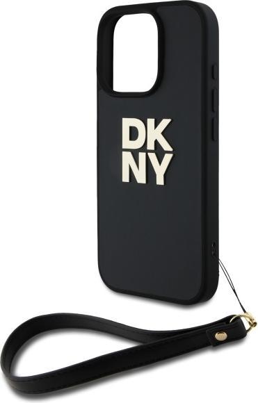 Produktbild DKNY DKHCP16LPBSWSK iPhone 16 Pro 6.3" czarny/black hardcase Wrist Strap Stock Logo (Apple iPhone 16 Pro)