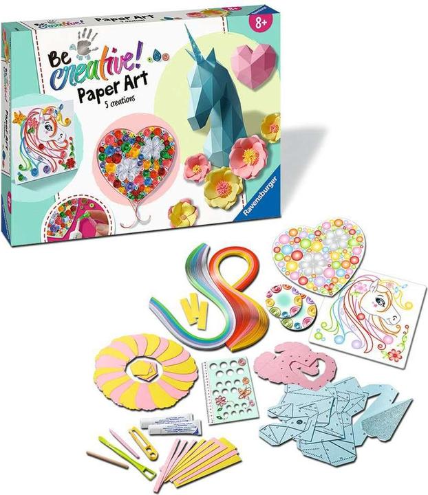 Produktbild Ravensburger Paper Art Flowers & Unicorn