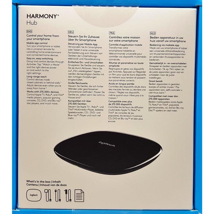 Immagine prodotto Logitech Harmony Hub (Telecomando universale, Infrarossi, Bluetooth)
